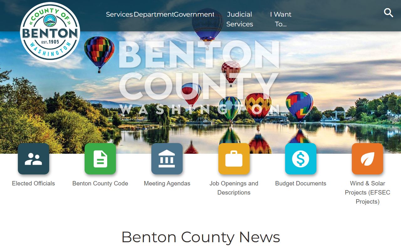 Benton County Auditor and Clerk office for marriage and vital records in Richland area