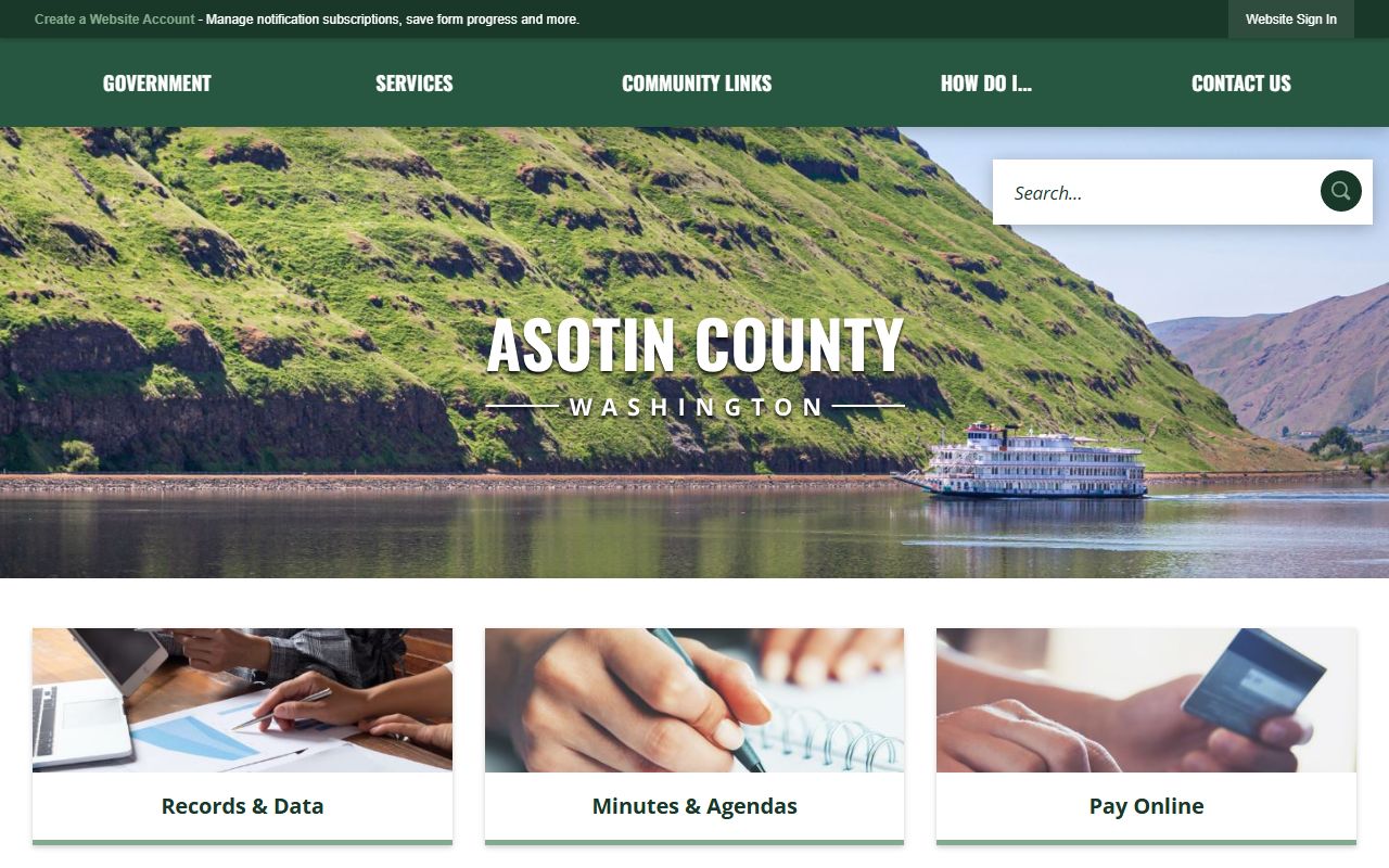 Asotin County Auditor information for marriage records and licenses