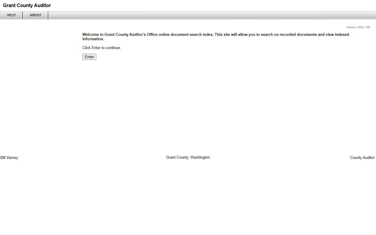 Grant County EagleWeb online document search tool