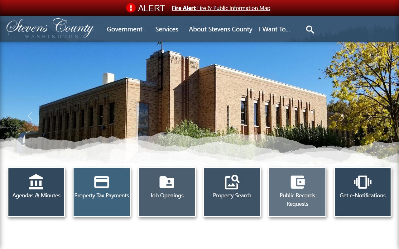 Stevens County Courthouse Auditor office in Colville