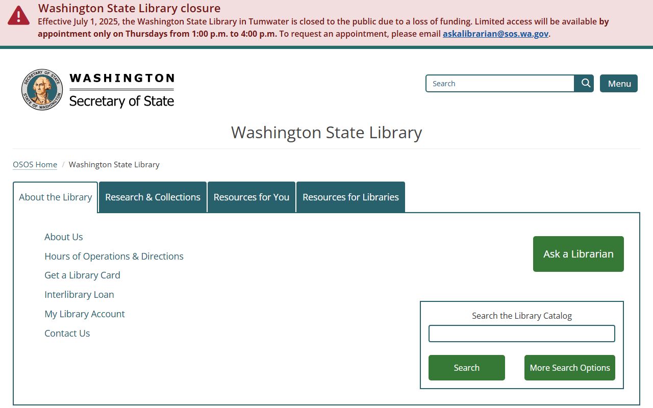 Washington State Library genealogy resources for marriage records research